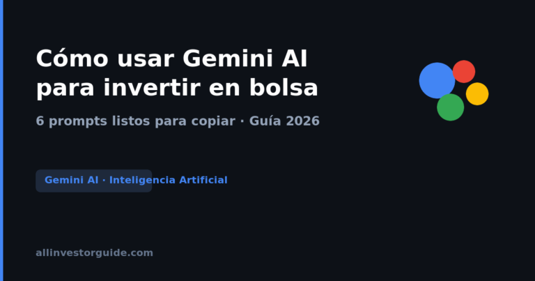 cómo usar Gemini AI para invertir en bolsa